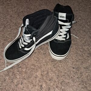Vans Black and White High-Top Sneakers
